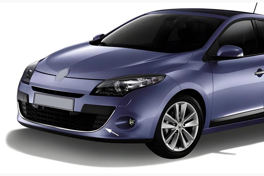 Renault Megane III 2009-2016 Edelstahl Ladekantenschutz vorne Stoßstange 2013-2016 (HB) Image