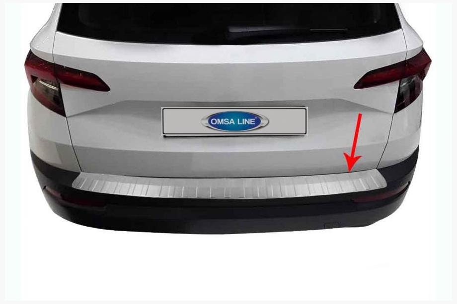 Skoda Karoq 2018- Heckstoßstangenschutz OmsaLine Edelstahl Image