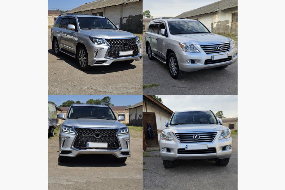 Lexus LX570/450d 2008-2022 Mini-Facelift Kit von Modell 2008-2015 auf TRD Sport (Stoßstange, Scheinwerfer) Image