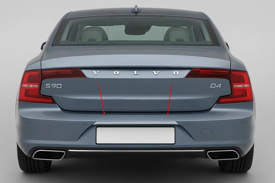 Volvo S90/V90 2016- Chromleiste über dem Kennzeichen (für S90, Edelstahl) Image