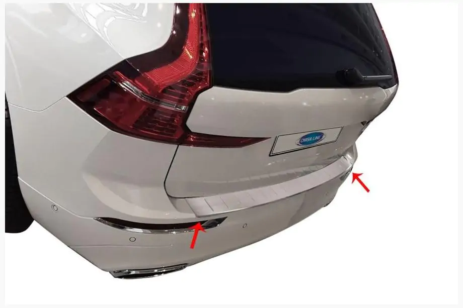 Volvo XC60 2017- Edelstahl Heckstoßstangenschutz Image