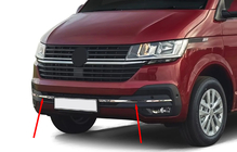 Volkswagen T6 2015-2024 Zierleiste für Stoßstangengitter 2019+ (4 Stk., Edelstahl) Foto 1