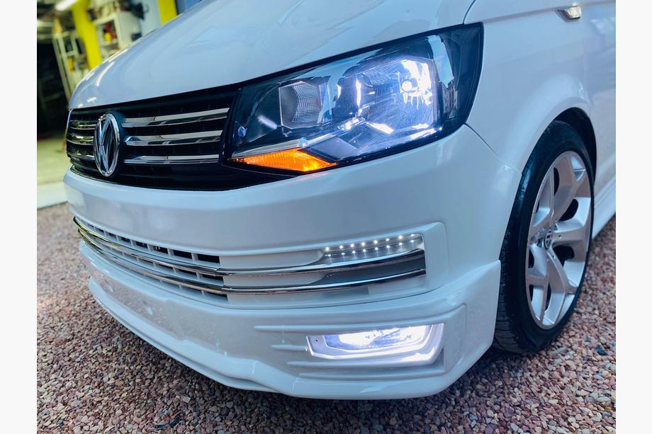 Volkswagen T6 2015-2024 Frontstoßstangenlippe Genis 2015-2018 (grundiert zum Lackieren) Image