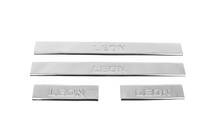 Seat Leon 2013-2020 Einstiegsleisten Edelstahl Carmos V2 (4 Stk) Foto 1