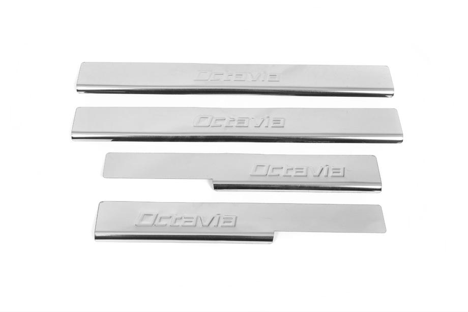Skoda Octavia III A7 2013-2019 Einstiegsleisten Edelstahl Carmos V2 (4 Stk.) Foto 2