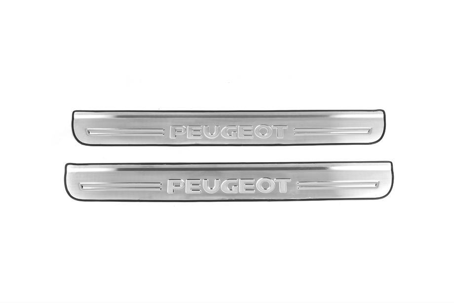 Peugeot 307 2001-2008 Einstiegsleisten Carmos V2 (2 Stk, Edelstahl) Image