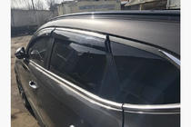 Hyundai Tucson TL 2016-2021 Windabweiser mit Chromleiste (4 Stk, Niken) Foto 3