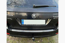Skoda Octavia II A5 2010-2013 Heckstoßstangenschutz Carmos (SD/SW, Edelstahl) Foto 1