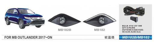 Mitsubishi Outlander 2012-2021 Nebelscheinwerfer 2015-2021 (2 Stk, Halogen) Foto 1
