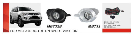 Mitsubishi Pajero Sport 2015- Nebelscheinwerfer 2015-2019 (2 Stk, Halogen) Foto 1