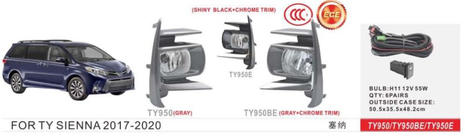 Toyota Sienna 2010-2020 Nebelscheinwerfer 2017-2020 (2 Stk, Halogen) Foto 1
