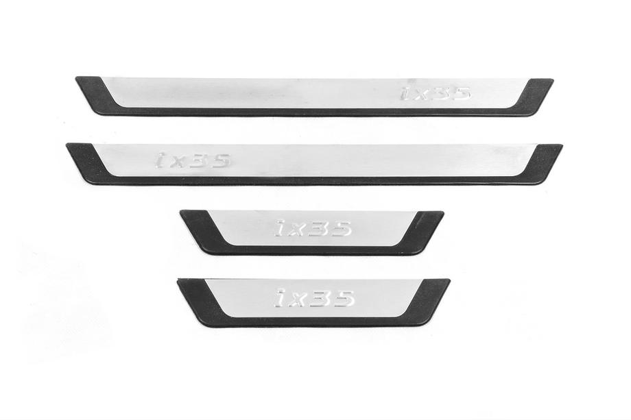 Hyundai IX-35 2010-2015 Einstiegsleisten Omsa Flexill (4 Stk, Edelstahl) Image