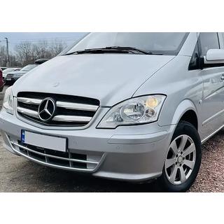 Zierleisten für Kühlergrillkante 2010-2015 (Edelstahl) Mercedes Vito W639 2004-2014 Foto 3