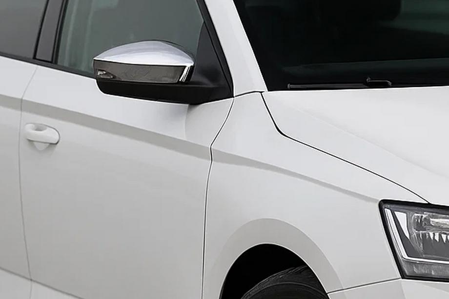 Skoda Rapid 2012-2019 Spiegelabdeckungen mit Aussparung für Blinker (2 Stk, Edelstahl) Image
