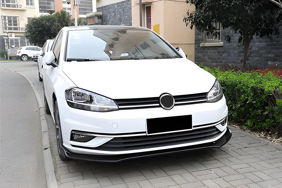 Volkswagen Golf 7/E-Golf 2012-2020 Frontstoßstange Lippe Aufsatz (für OEM Stoßstange, 2017-2020, ABS Kunststoff) Foto 2