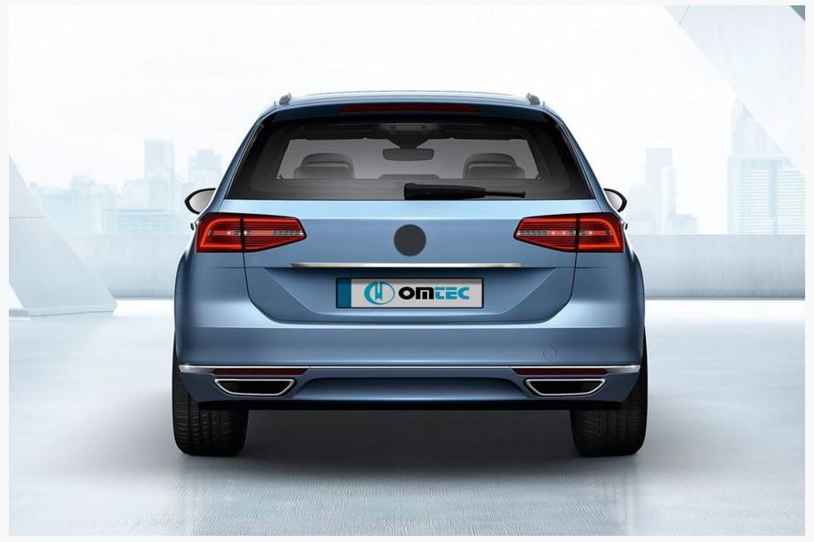 Volkswagen Passat B8 2015-2023 Chromleiste über dem Kennzeichen SW (OmsaLine, Edelstahl) Image