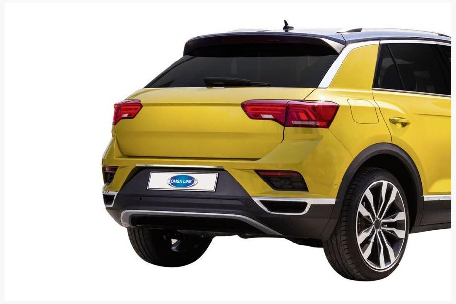 Volkswagen T-Roc 2017-2025 Chromleiste über dem Kennzeichen (OmsaLine, Edelstahl) Image