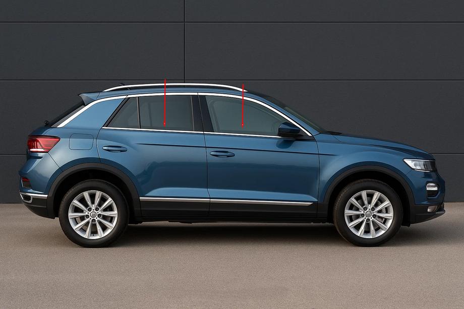 Volkswagen T-Roc 2017-2025 Fensterzierleisten Edelstahl (4 Stk) Image