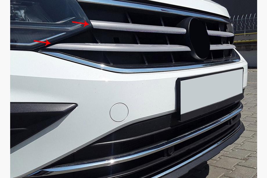 Volkswagen Tiguan 2016-2023 Grill Abdeckungen 2020+ (4 Stk., Edelstahl) Image