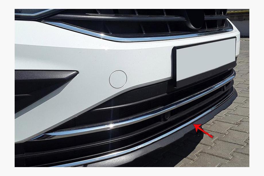 Volkswagen Tiguan 2016-2023 Edelstahl Frontstoßstangenabdeckung 2020+ Image