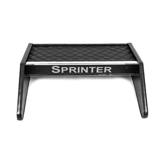Ablagebrett für Armaturenbrett (Schwarz mit schwarzer Naht) Mercedes Sprinter W906 2006–2018 Foto 2