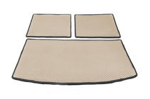 Audi Q7 2005-2015 Kofferraummatte 3-teilig (EVA, beige) (7 Sitze) Foto 1