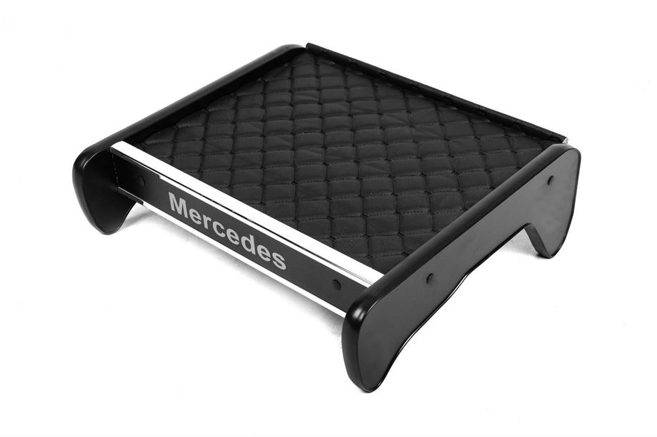 Mercedes T1 (207-410) 1977-1995 Ablagebrett für Armaturenbrett (Schwarz mit schwarzer Naht) Image