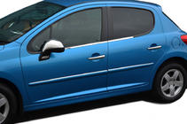 Peugeot 207 2006–2014 Fensterzierleisten außen Edelstahl (4 Stk) Foto 1