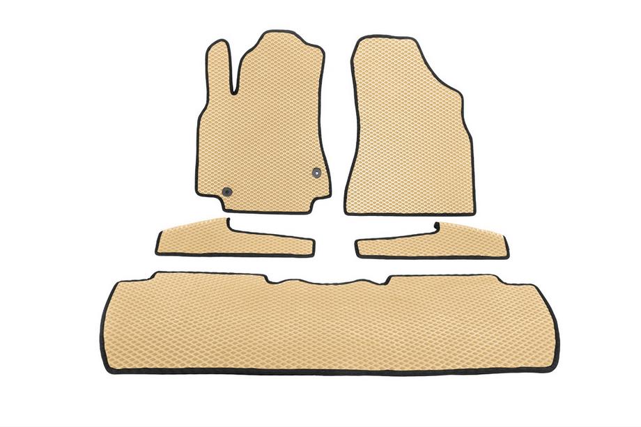 Citroen Berlingo 2008-2018 EVA Fußmatten (Beige) Vorne + hinten + für Einstiegsleisten (5 Stk.) Foto 2
