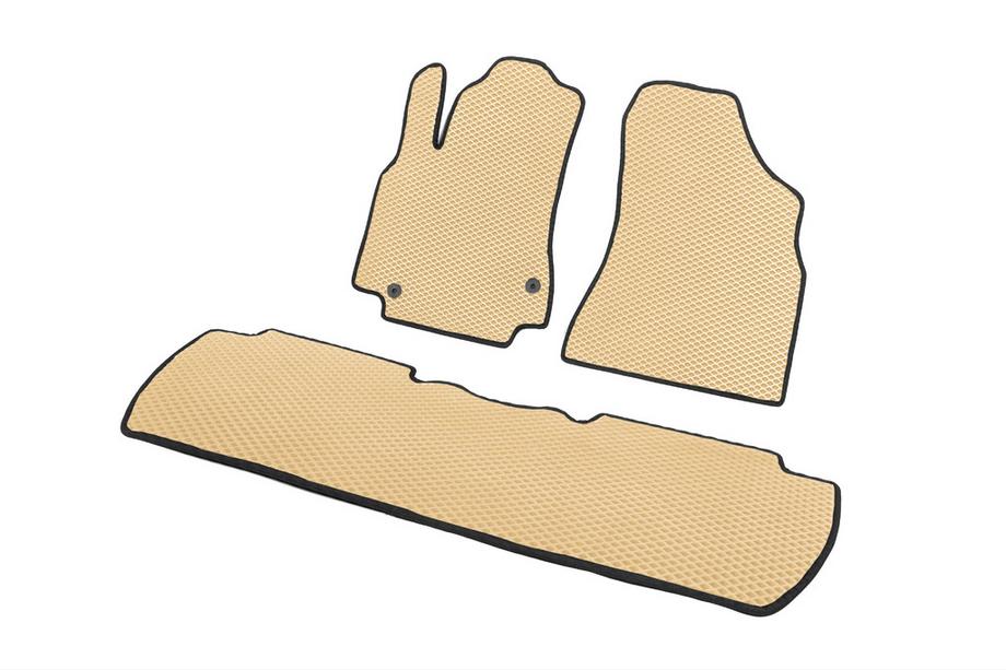 Citroen Berlingo 2008-2018 EVA Fußmatten (Beige) Vorne + hinten + für Einstiegsleisten (5 Stk.) Foto 3