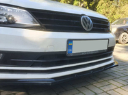 Volkswagen Jetta 2011-2018 Frontlippe Stoßstange Lip (2010-2018, Schwarz Glanz) Foto 7