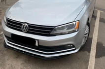 Volkswagen Jetta 2011-2018 Frontlippe Stoßstange Lip (2010-2018, Schwarz Glanz) Foto 1