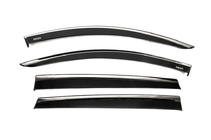 Hyundai Santa Fe 4 2018-2023 Windabweiser mit Chromleiste (4 Stk, Niken) Foto 1