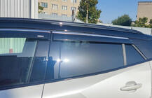 Peugeot 2008 2019- Windabweiser mit Chromleiste (4 Stk, Niken) Foto 2