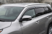 Toyota Highlander 2013-2019 Windabweiser mit Chromleiste (4 Stk, Niken) Foto 1