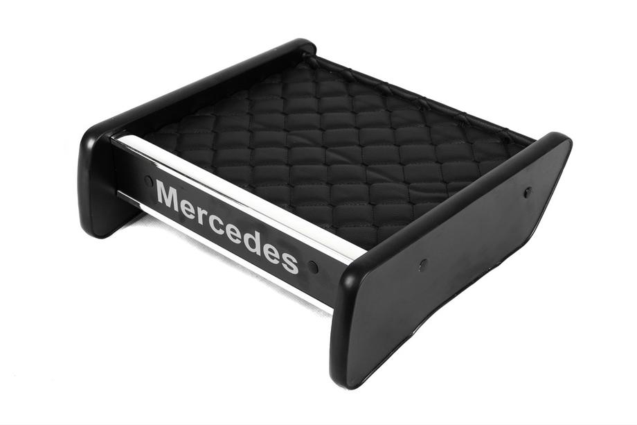 Mercedes Vito W638 1996-2003 Ablagebrett für Armaturenbrett (Schwarz mit schwarzer Naht) Image