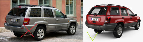 Jeep Grand Cherokee WJ 1999-2004 Premium Schmutzfänger (4 Stk) Foto 3