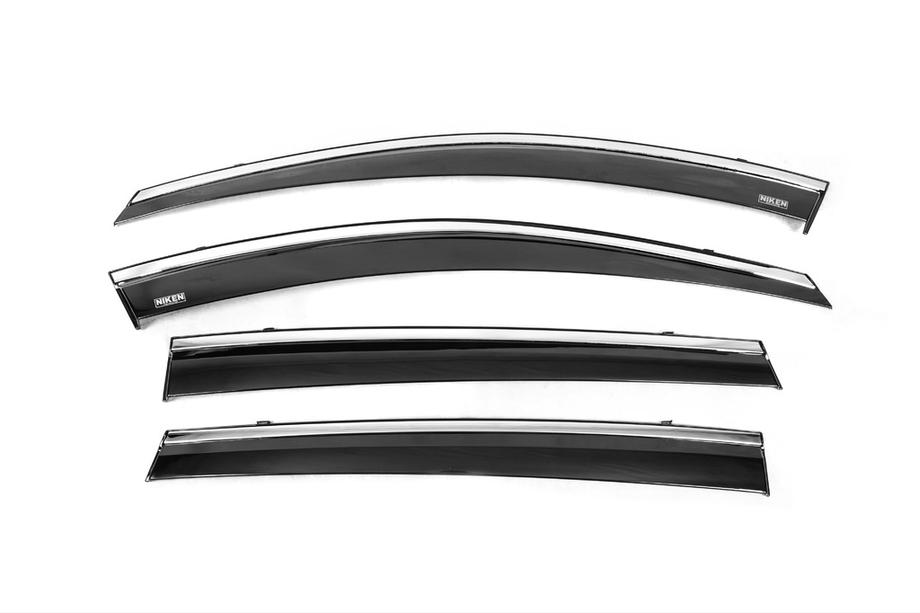 Toyota Rav 4 2013-2018 Windabweiser mit Chromleiste (4 Stk, Niken) Image