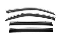 Lexus LX570/450d 2008-2022 Windabweiser mit Chromleiste (4 Stk, Niken) Foto 4