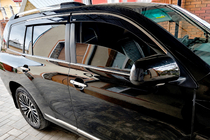 Toyota Highlander 2008-2013 Windabweiser mit Chromleiste (4 Stk, Niken) Foto 4