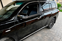 Toyota Highlander 2008-2013 Windabweiser mit Chromleiste (4 Stk, Niken) Foto 5