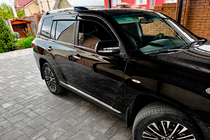 Toyota Highlander 2008-2013 Windabweiser mit Chromleiste (4 Stk, Niken) Foto 6