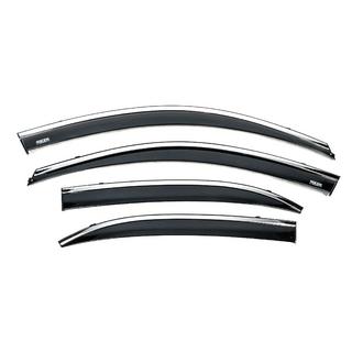 Windabweiser mit Chromleiste (4 Stk, Niken) Chevrolet Malibu 2011-2018 Foto 2