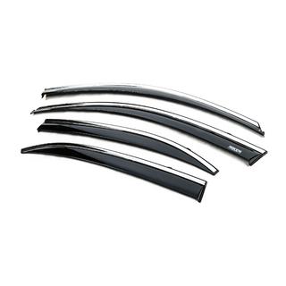 Windabweiser mit Chromleiste (4 Stk, Niken) Chevrolet Malibu 2011-2018 Foto 3