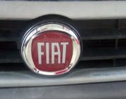 Fiat Emblem (rot V2, selbstklebend) 95 mm Foto 3