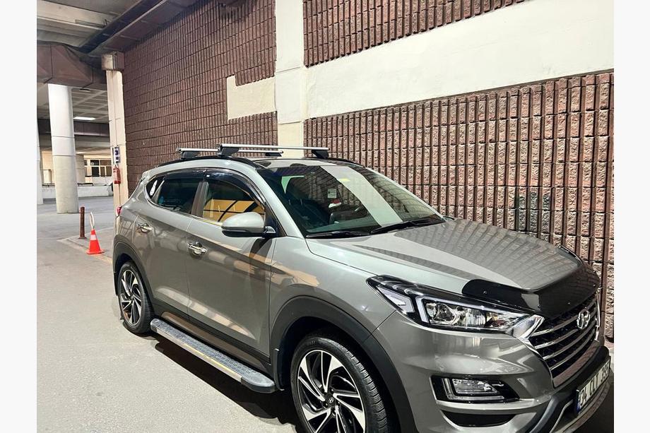 Hyundai Tucson TL 2016-2021 Dachträger für integrierte Reling abschließbar Wizard V2 (2 Stk) 125cm, schwarz Foto 6