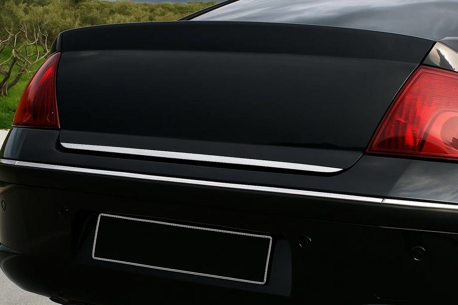 Peugeot 407 2004-2011 Kofferraumleiste Edelstahl Carmos - Türkischer Edelstahl Image