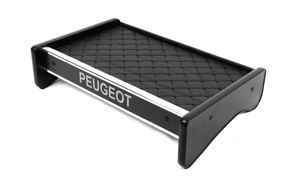 Peugeot Boxer 2006-2025 Ablagebrett für Armaturenbrett (Schwarz mit schwarzer Naht) Image