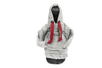 Schaltknauf Abdeckung Hoodie (grau, bordeauxrote Kordel) Foto 1