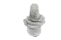 Schaltknauf Abdeckung Hoodie (grau, bordeauxrote Kordel) Foto 4
